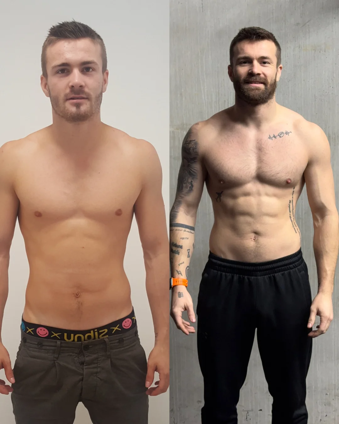 Avant/après Morgan · +13 kg, performance et récupération